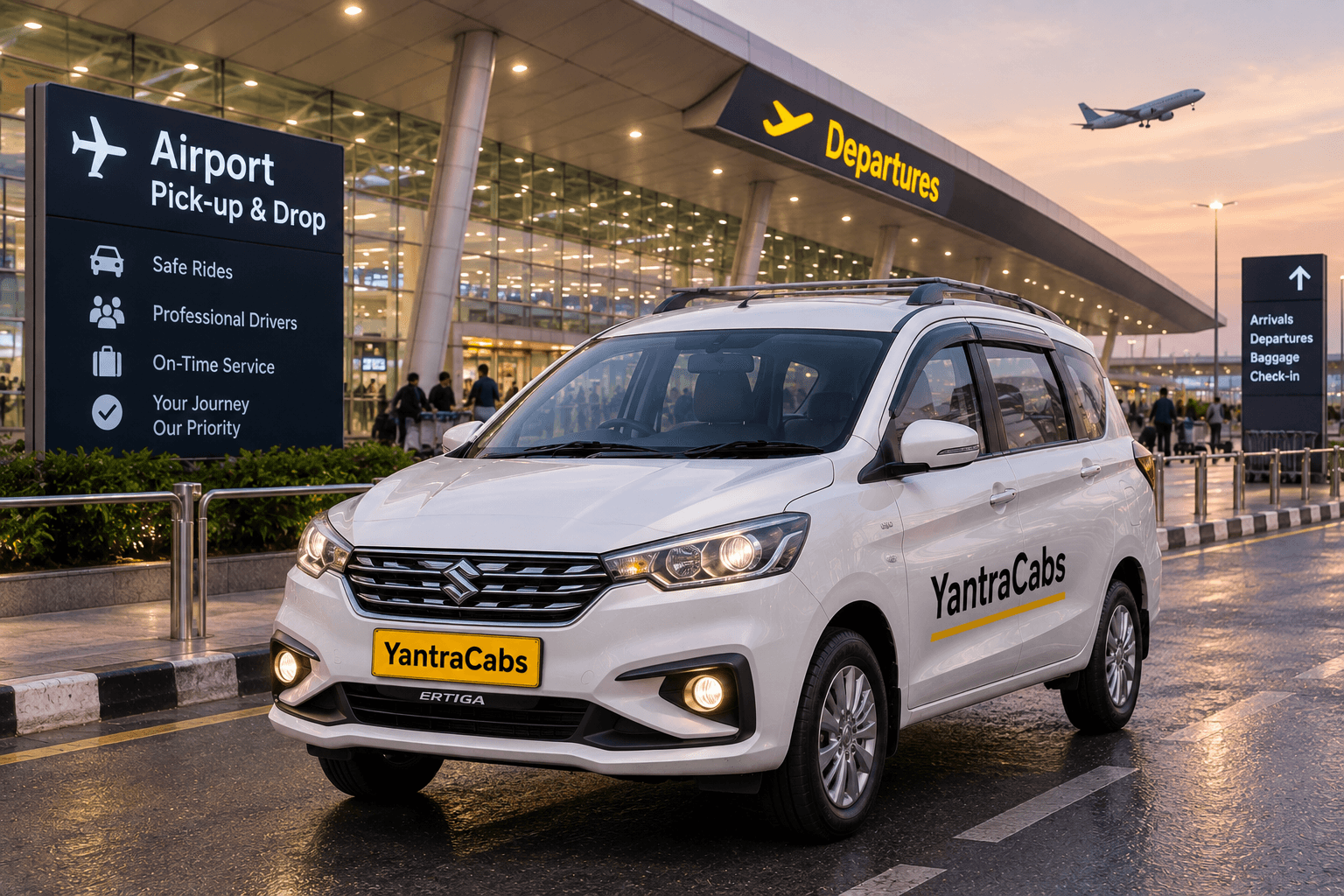 YantraCabs Ertiga — 6 seats, air-conditioned